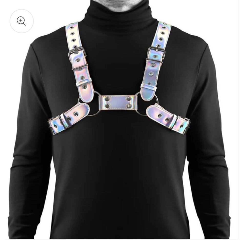 🦋B2G1🦋NS NOVELTIES Cosmo Vinyl Chest Harness ROGUE | Multiple Sizes |